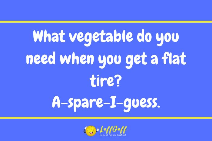 Funny flat tire joke from LaffGaff.
