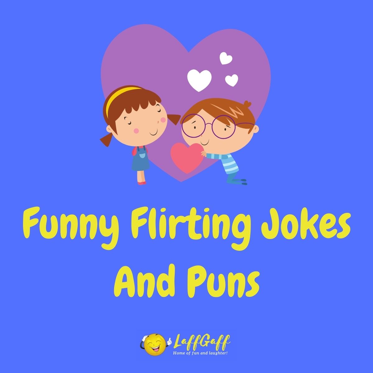 Featured image for a page of funny flirting jokes and puns.