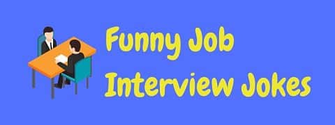 Header image for a page of funny job interview jokes.