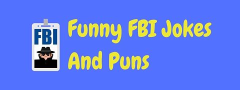 Header image for a page of funny FBI jokes and puns.