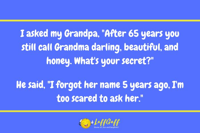 Grandma's name joke from LaffGaff.