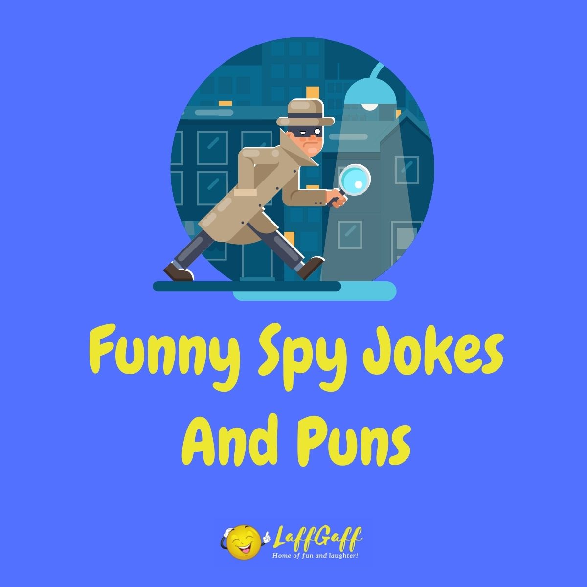 Featured image for a page of funny spy jokes and puns.