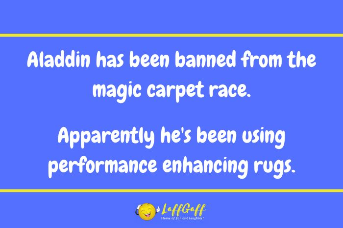Aladdin ban joke from LaffGaff.