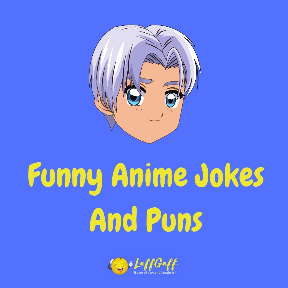 Featured image for a page of funny anime jokes and puns.