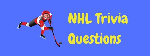 Header image for a page of NHL trivia questions and answers.