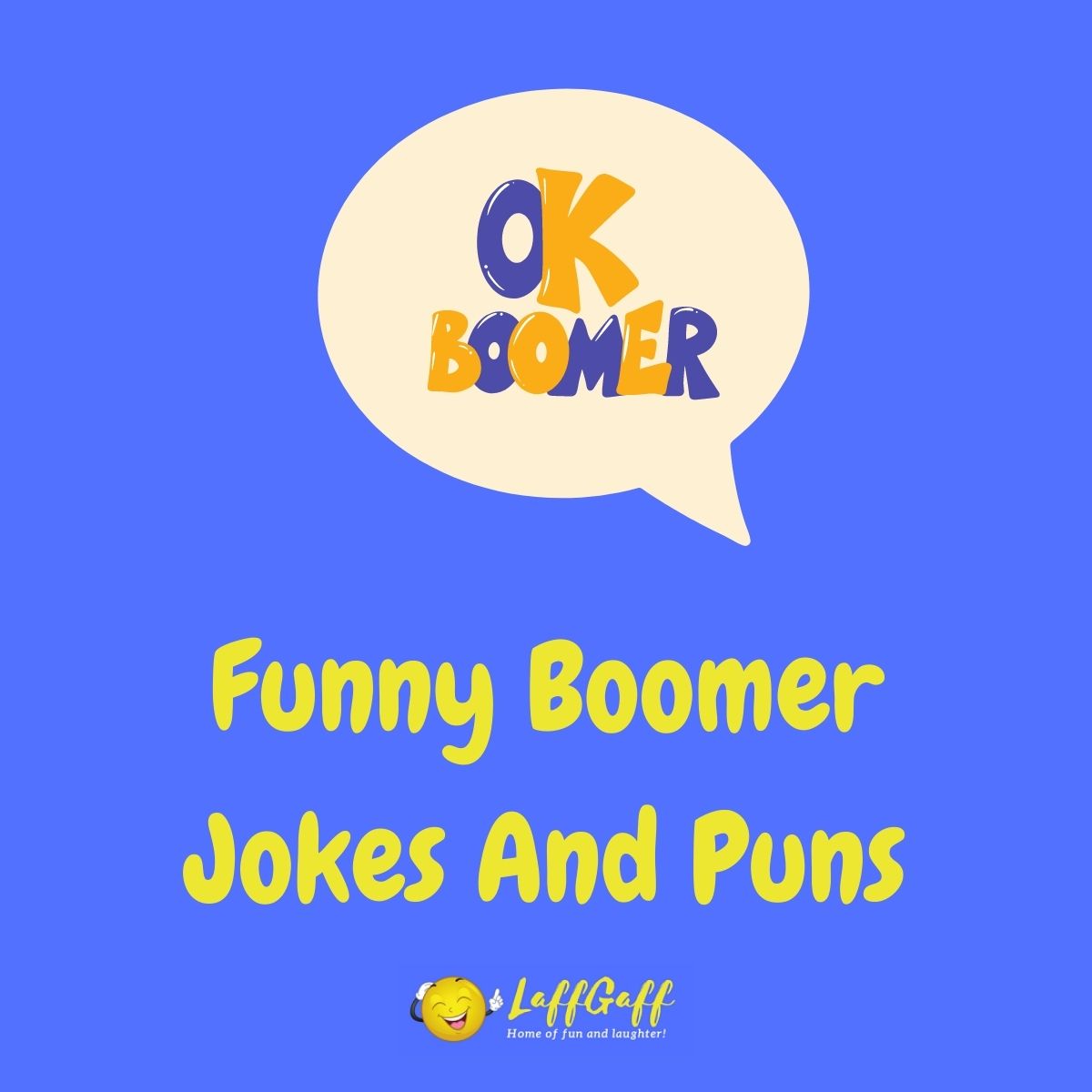 Featured image for a page of funny boomer jokes, puns and humor