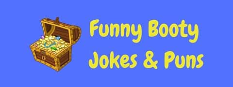 Header image for a page of funny booty jokes and puns.