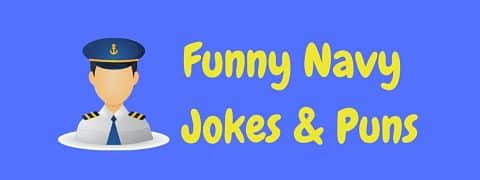 Header image for a page of funny navy jokes and puns.