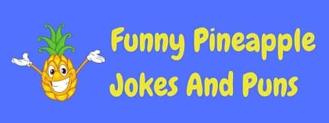 Header image for a page of funny pineapple jokes and puns.