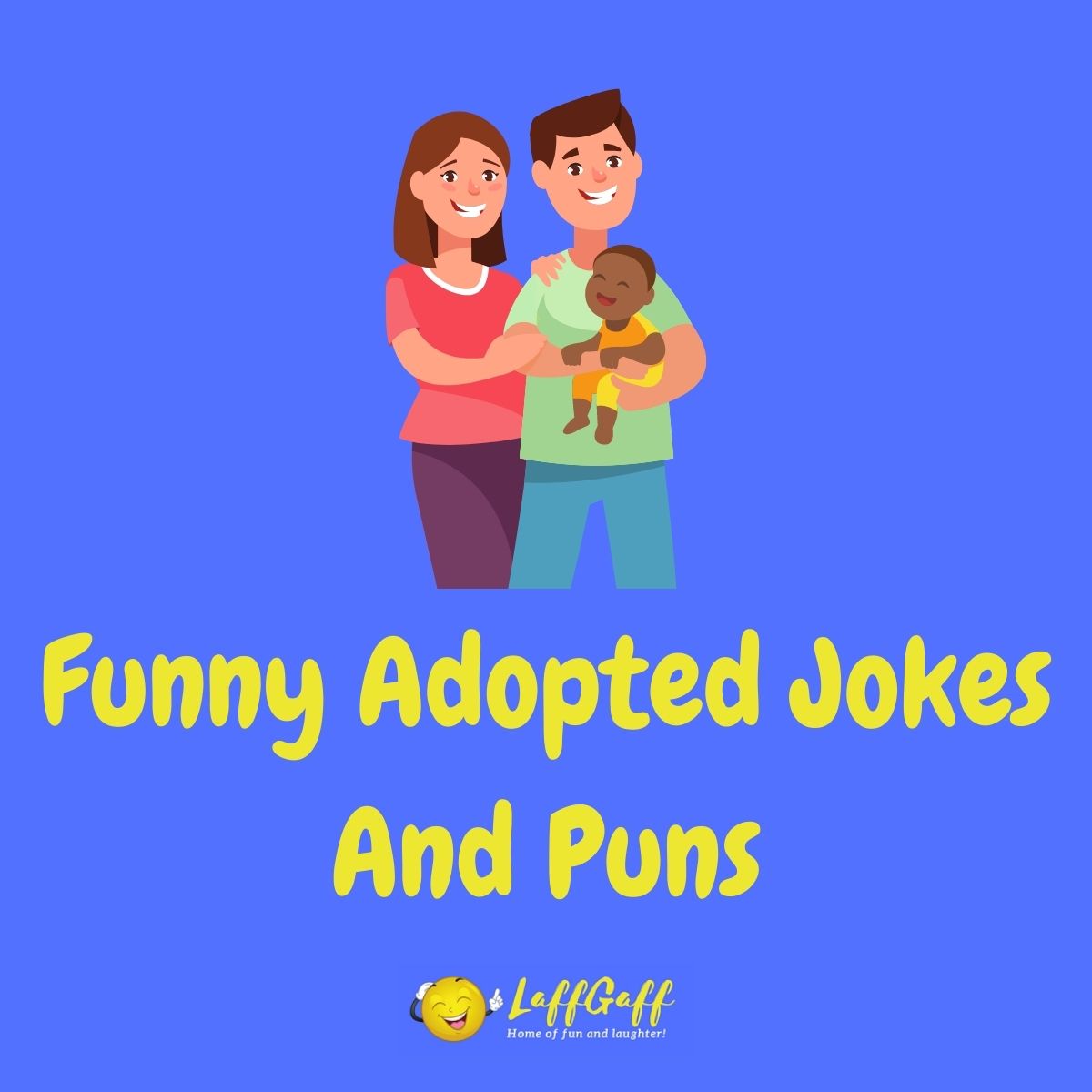 Featured image for a page of funny adopted jokes and puns.