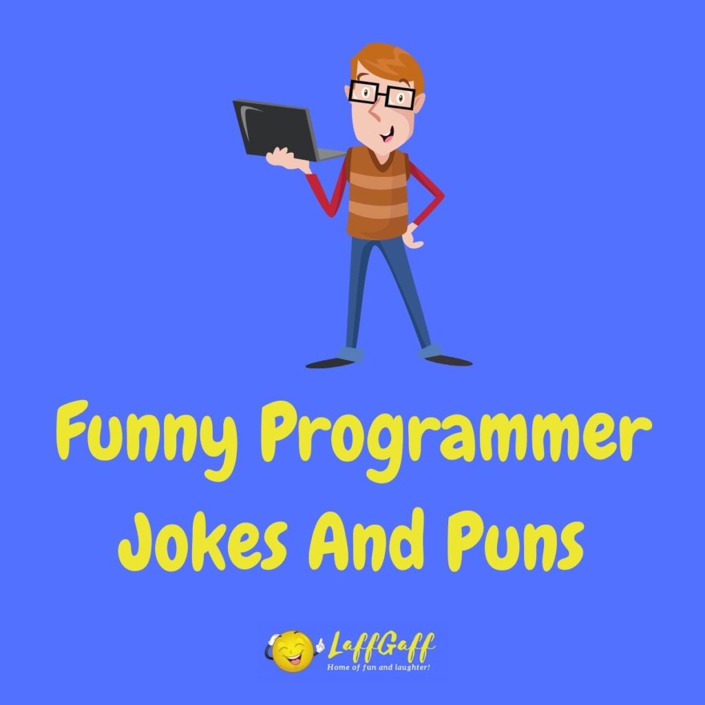 Featured image for a page of funny programmer jokes and puns.