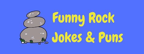 Header image for a page of funny rock jokes and puns.