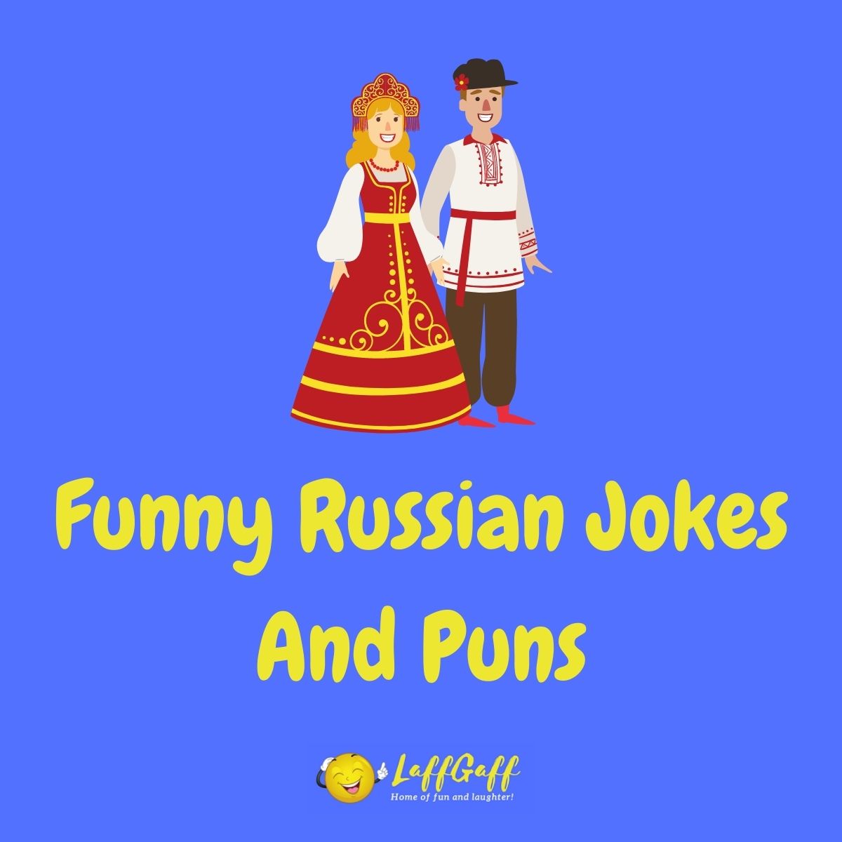 Featured image for a page of funny Russian jokes and puns.