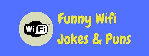 Header image for a page of funny wifi jokes and puns.