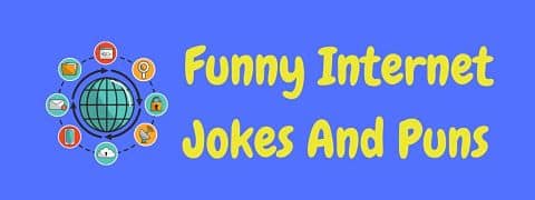 Header image for a page of funny internet jokes and puns..