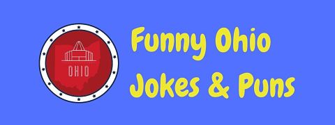 Header image for a page of funny Ohio jokes and puns.