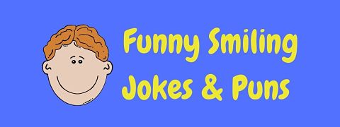 Header image for a page of funny smiling jokes and puns.