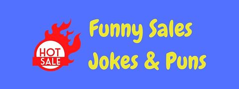 Header image for a page of funny sales jokes and puns.