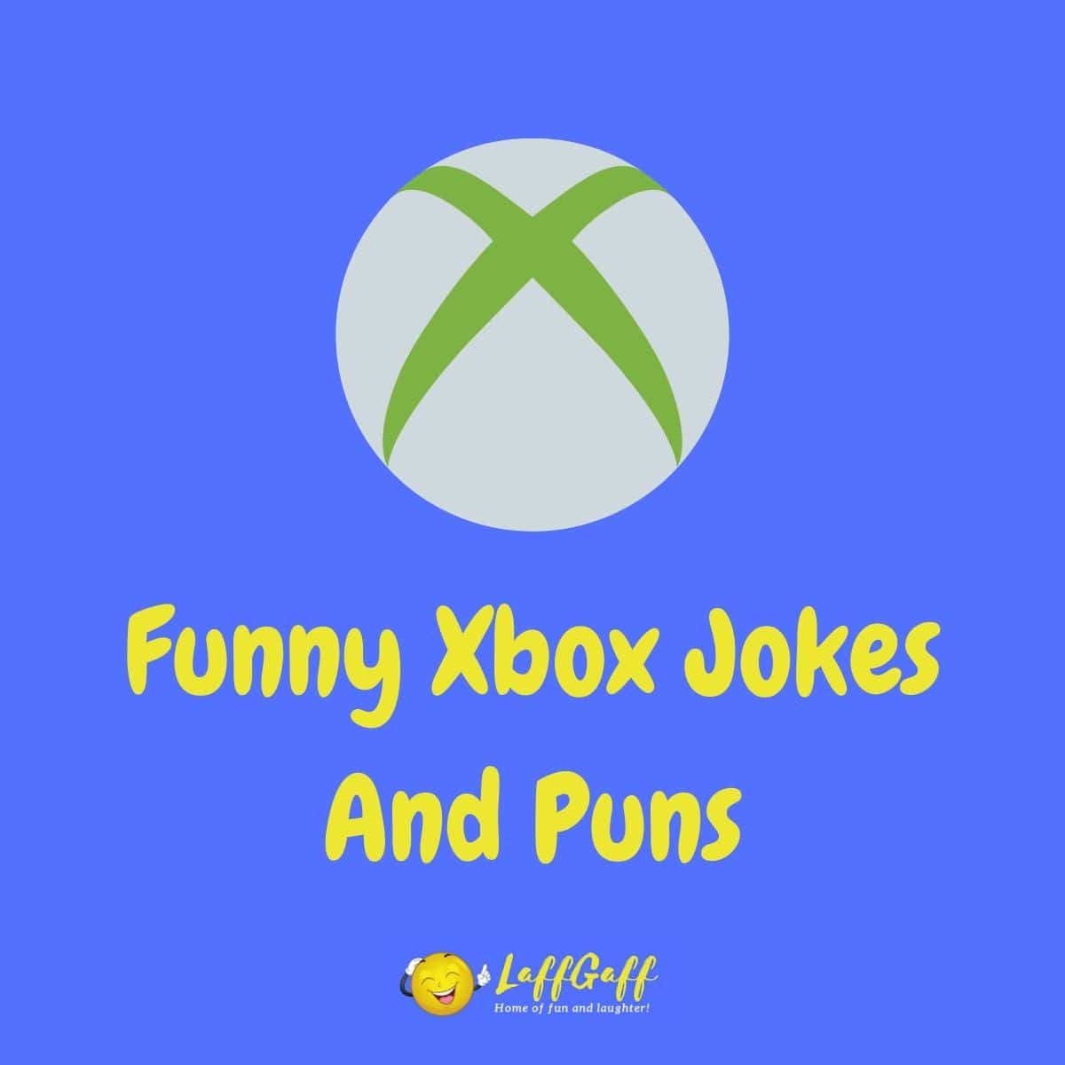 Featured image for a page of funny Xbox jokes and puns.