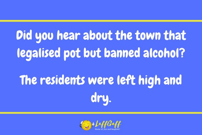 Town residents joke from LaffGaff.