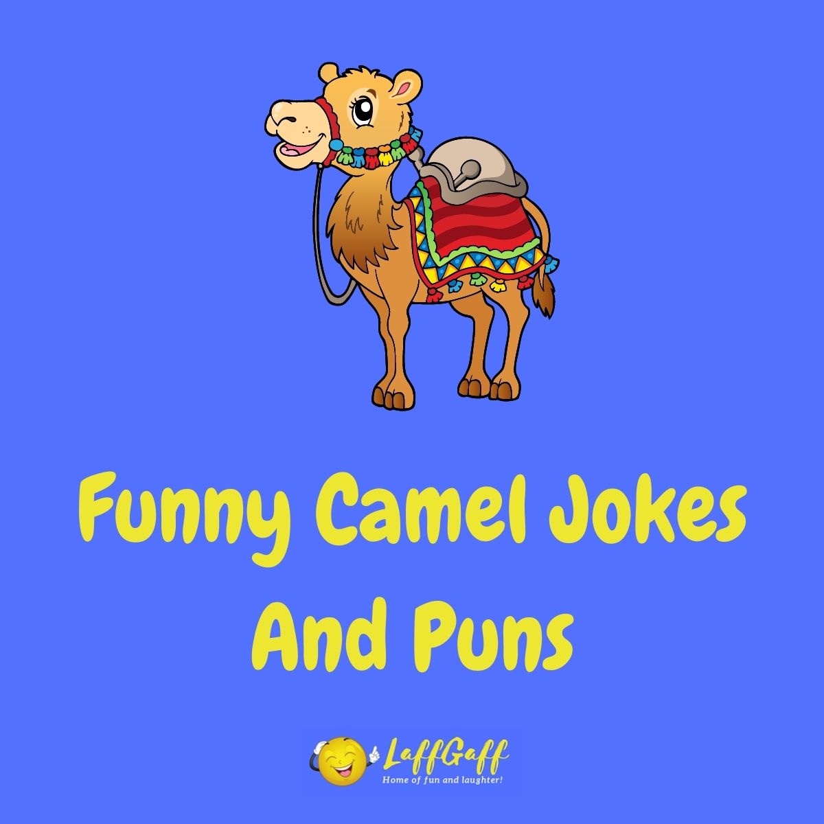 Featured image for a page of funny camel jokes and puns.