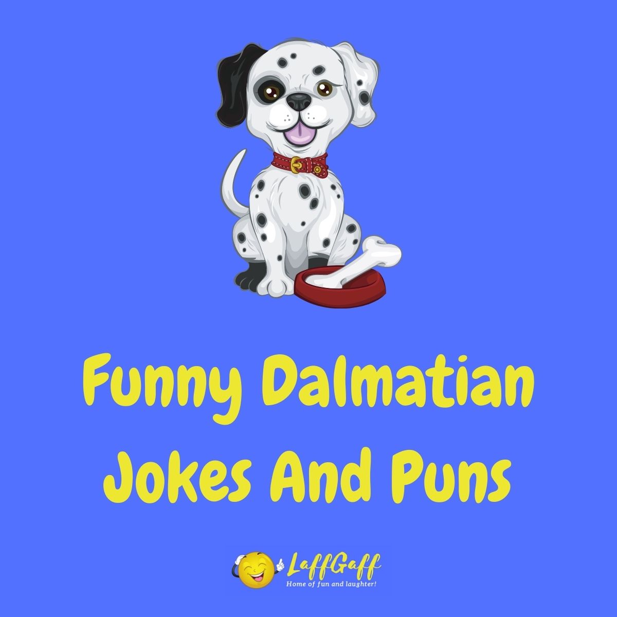 Featured image for a page of funny Dalmatian jokes and puns.