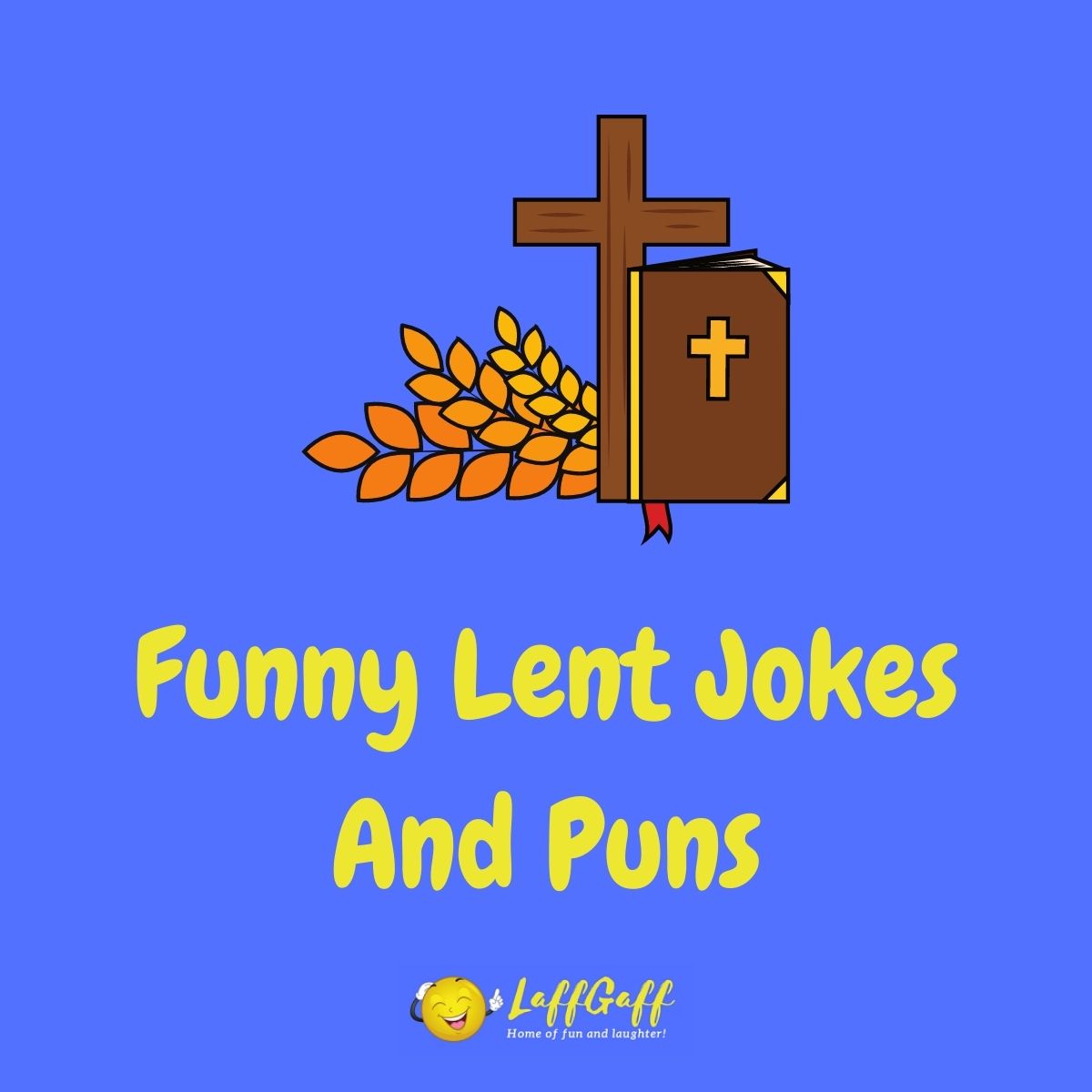 Featured image for a page of funny Lent jokes and puns.