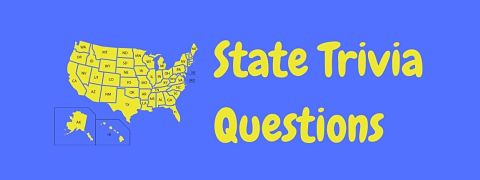Header image for a page of fun free U.S. state trivia questions and answers.
