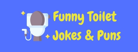 Header image for a page of funny toilet jokes and puns.