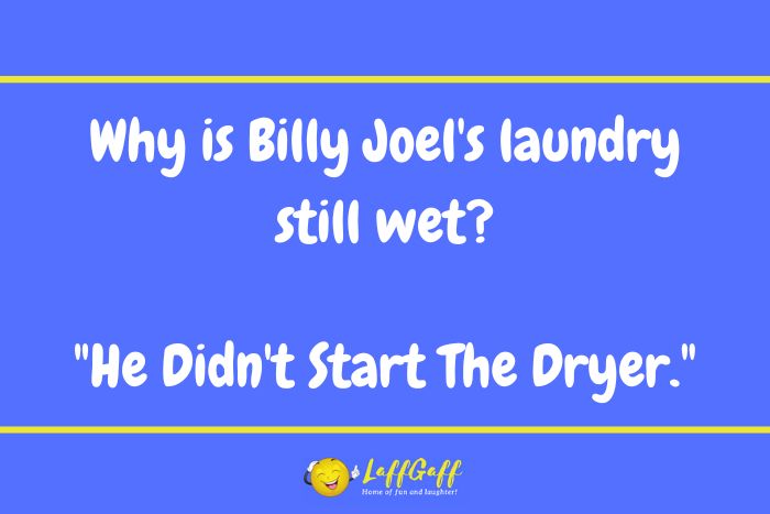 Wet laundry joke from LaffGaff.