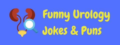Header image for a page of funny urology jokes and puns.