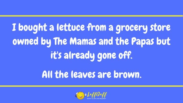 Funny Off Lettuce Joke! | LaffGaff, Home Of Laughter