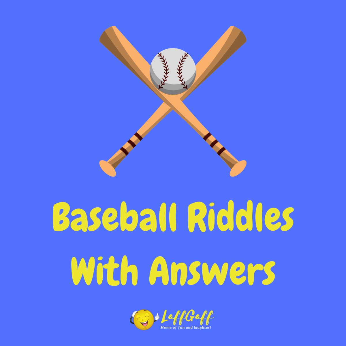 Featured image for a page of baseball riddles with answers.