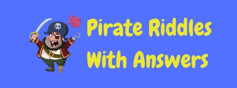 Header image for a page of pirate riddles with answers.