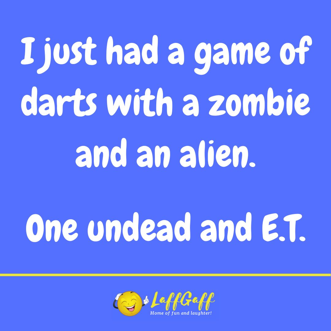 Strange darts game joke from LaffGaff.