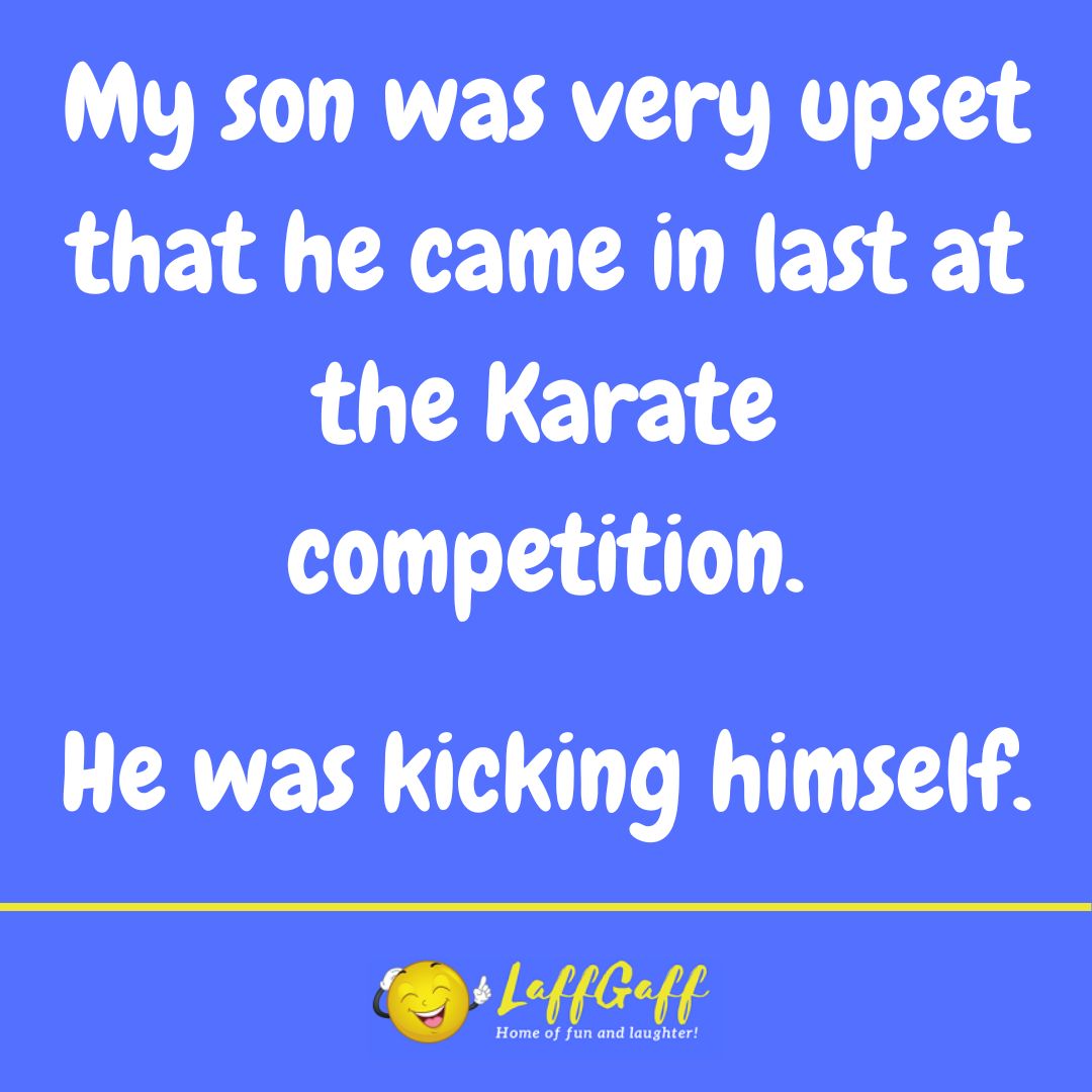 Karate competition joke from LaffGaff.