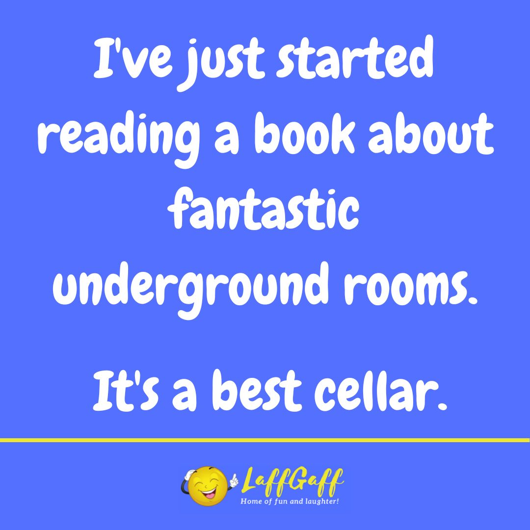 Underground rooms book joke from LaffGaff.