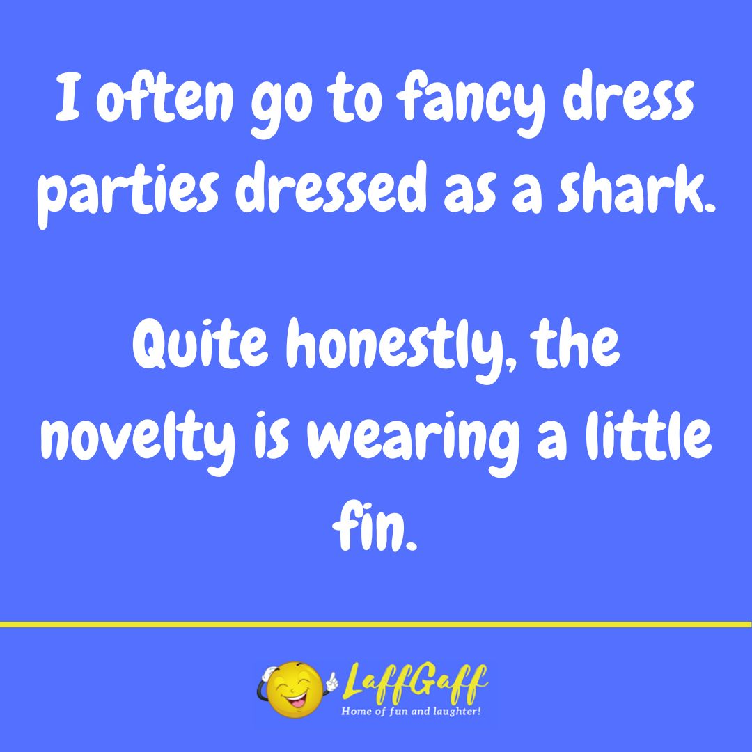 Fancy dress joke from LaffGaff.