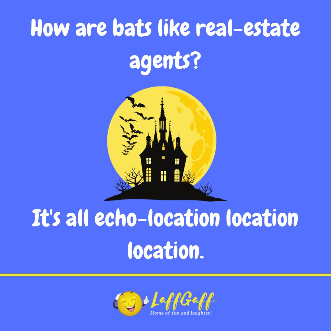 Bat real-estate agents joke from LaffGaff.