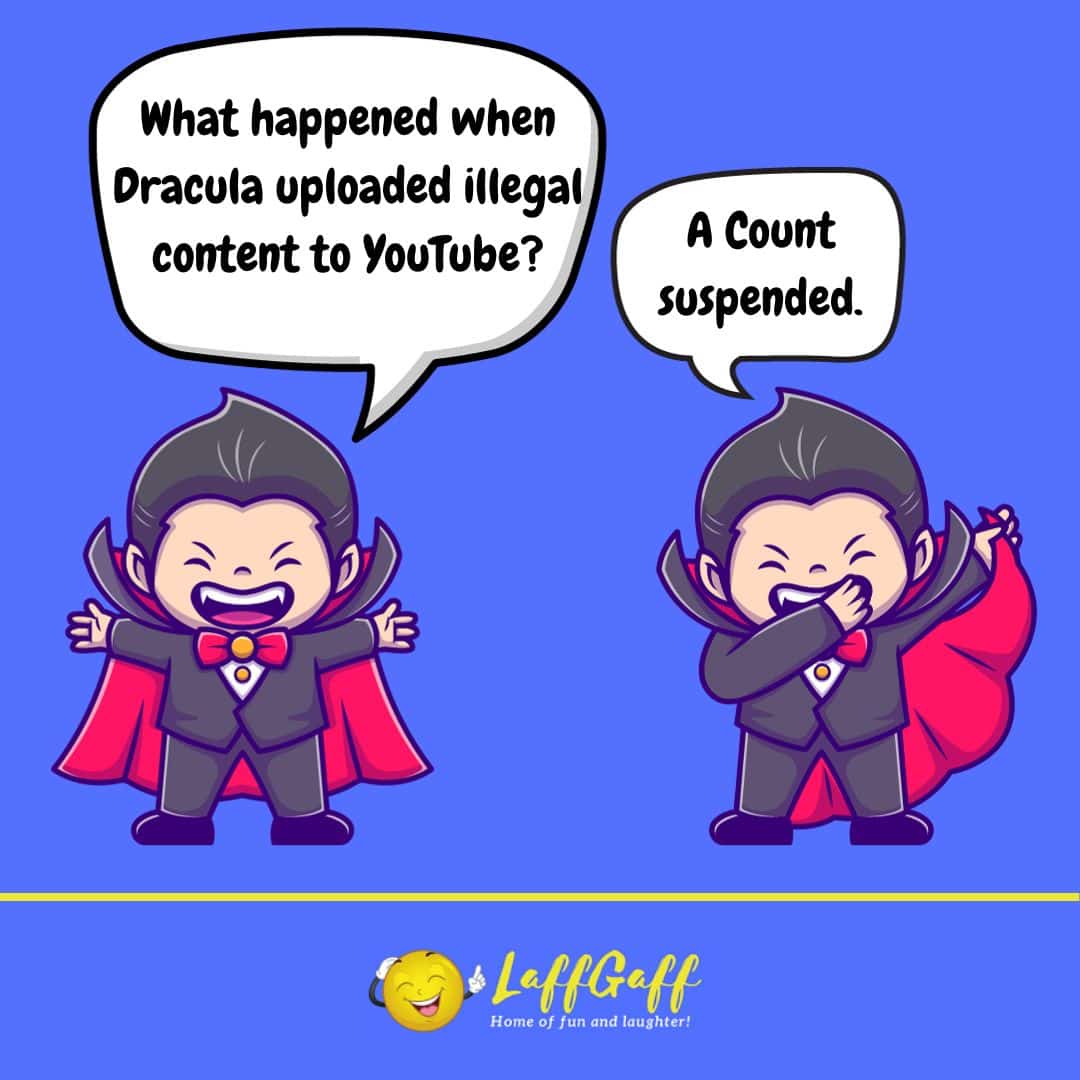 Dracula Youtube joke from LaffGaff.