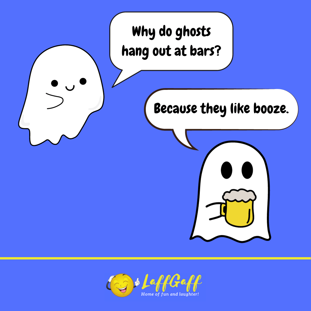 Ghost bars joke from LaffGaff.