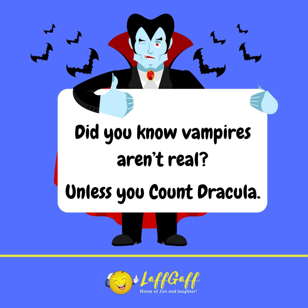 Real vampires joke from LaffGaff.