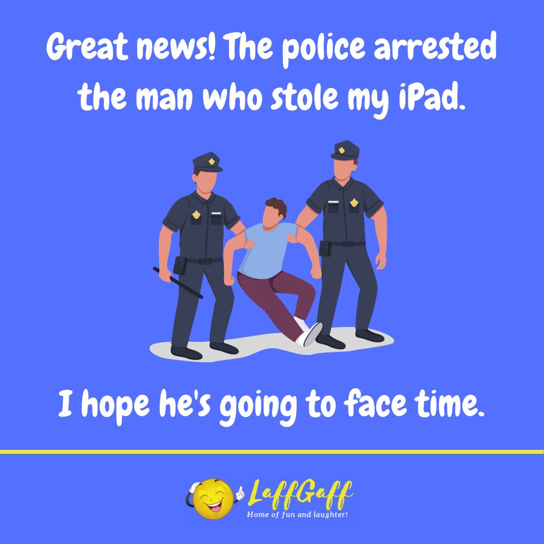 iPad thief joke from LaffGaff.