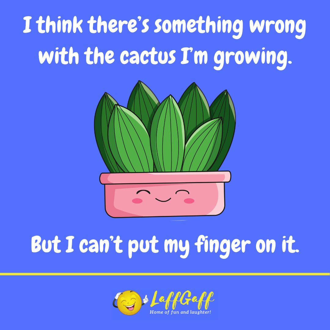 Cactus grower joke from LaffGaff.