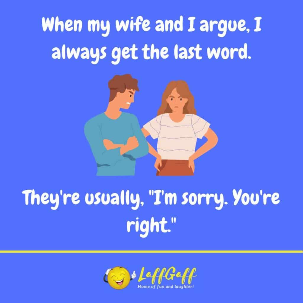 Funny Last Word Joke Laffgaff Home Of Laughter