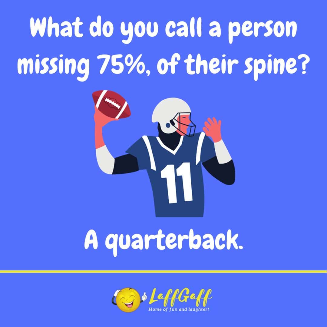 Missing spine joke from LaffGaff.