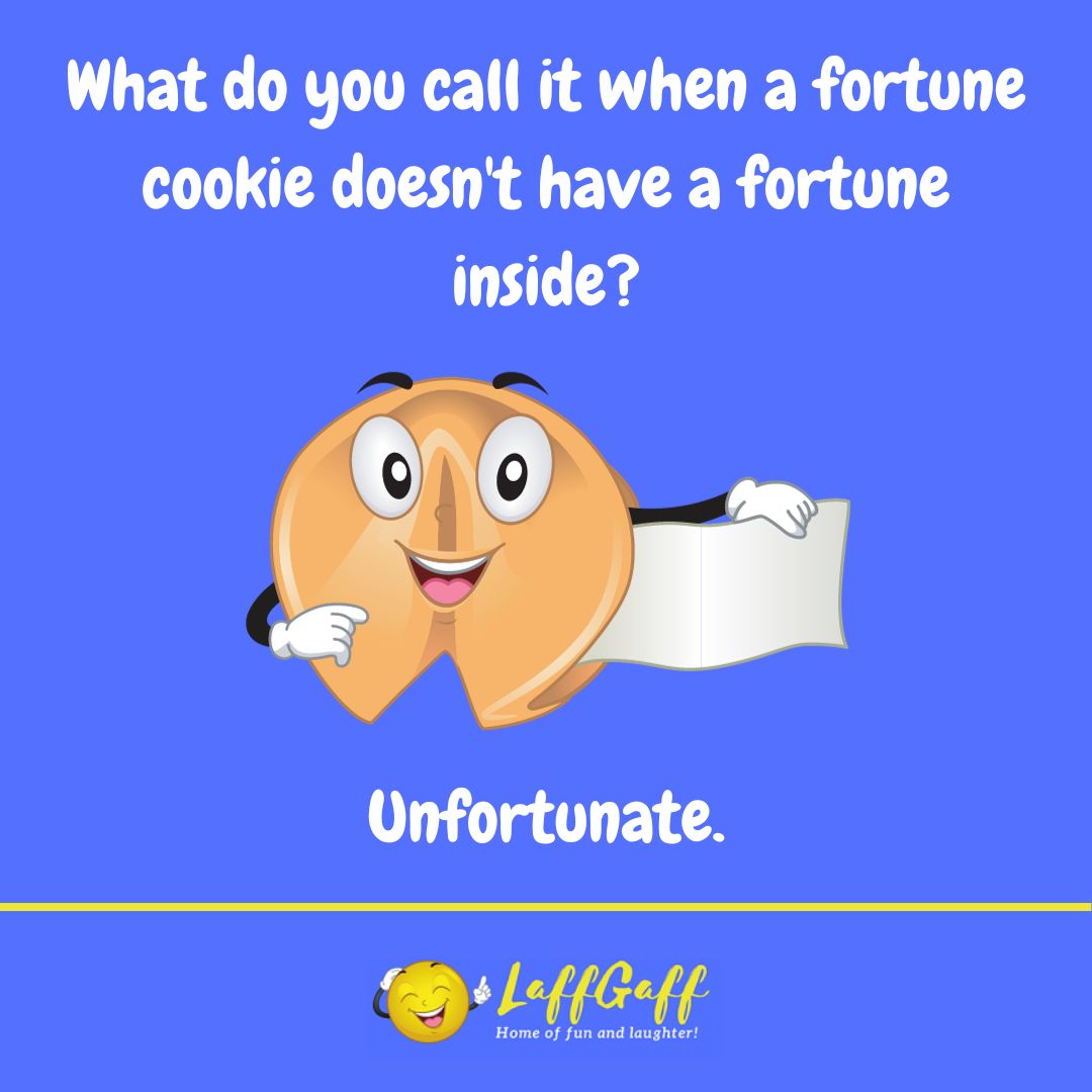 Fortune cookie joke from LaffGaff.