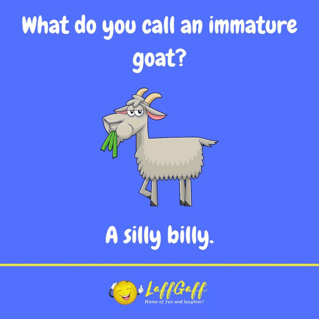 Immature goat joke from LaffGaff.