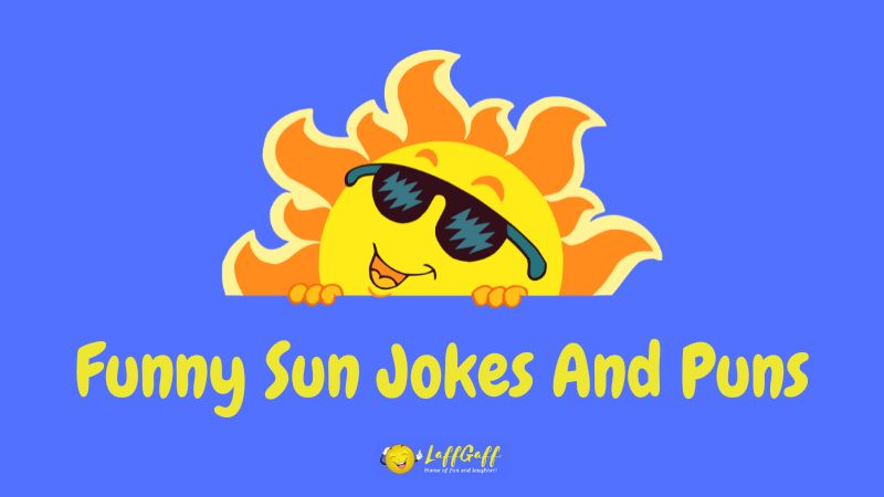 Header image for a collection of sun jokes and puns.