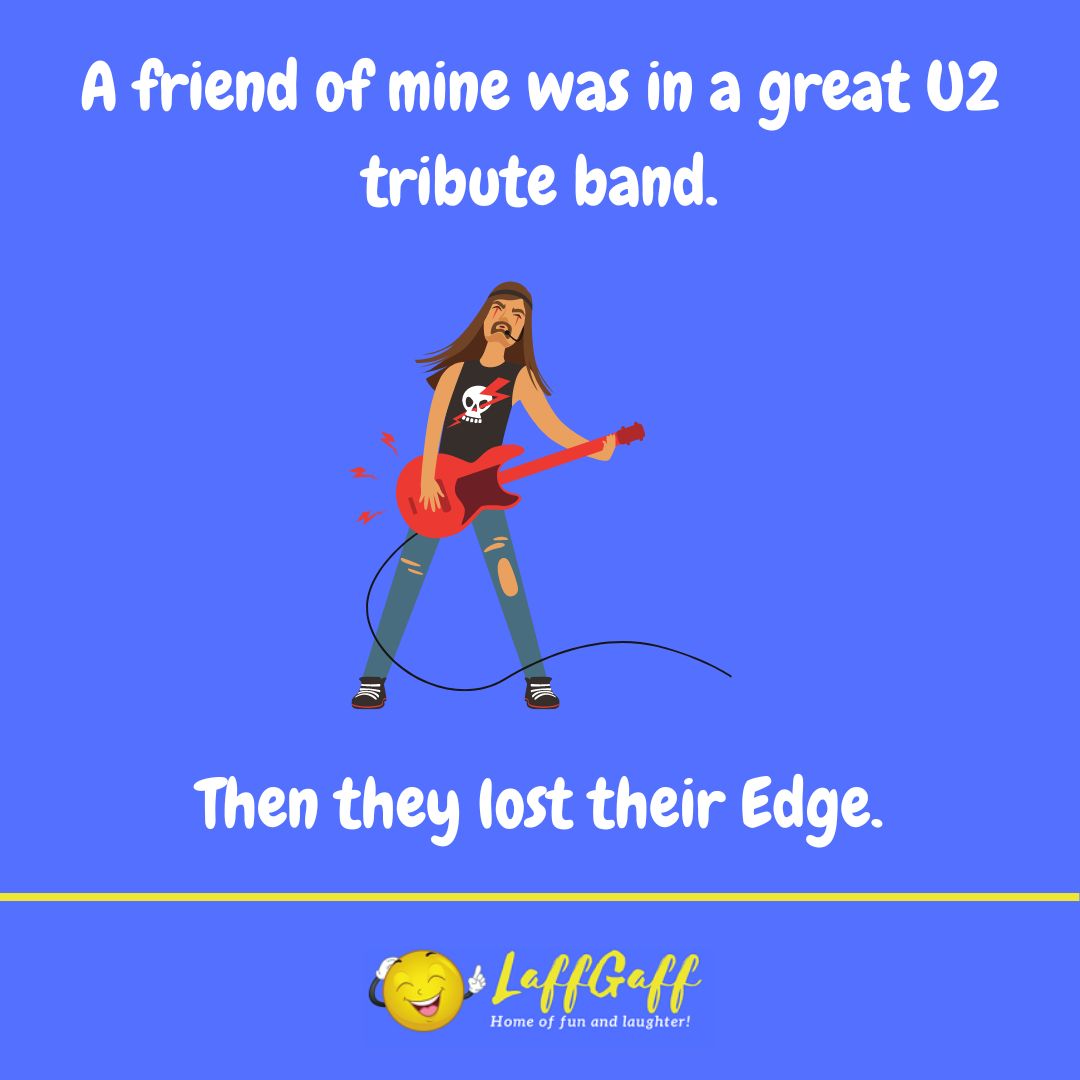 U2 tribute band joke from LaffGaff.
